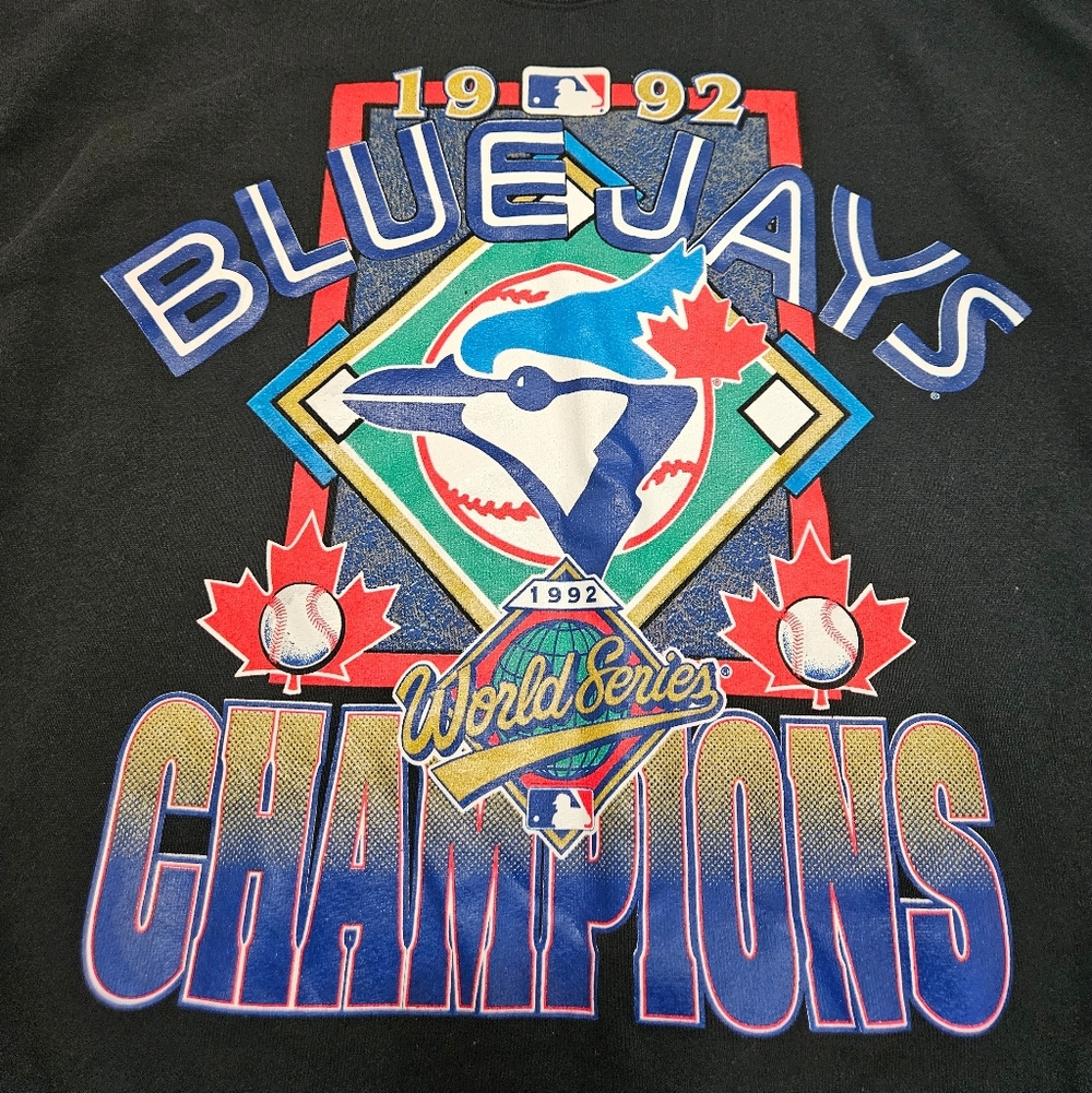 Vintage 1992 Toronto Blue Jays World Series Sweatshirt NWT – XL – Made in USA - Picture 2 of 5